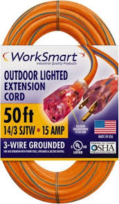 Smart plug power cords can be retrofitted to replace standard. Pro Source 50 14 3 Gauge Conductors Orange Blue Outdoor Extension Cord 43402502 Msc Industrial Supply