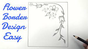 Sbt permanent markers faber castell hb. How To Draw Flower Border Design Easy Drawing Flower Border Design Simple Easy Floral Designs Youtube