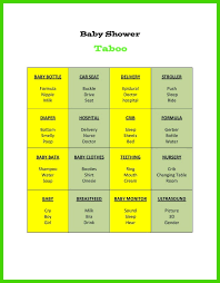 Taboo is the address of entertainment, taboo is a fantastic game. Baby Shower Taboo Game