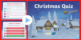 No matter how simple the math problem is, just seeing numbers and equations could send many people running for the hills. Christmas Quiz Powerpoint Grades 4 6