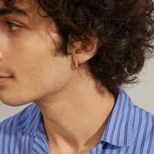 Ezo Twirled Crystal Small Hoops Gold Pilgrim