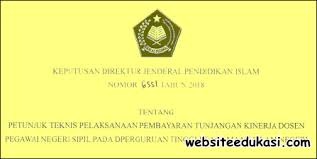 Sk kpu juknis tukin 2016.pdf: Juknis Pembayaran Tunjangan Kinerja Dosen Ptkin Websiteedukasi Com