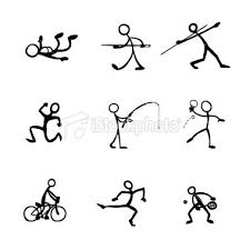 Stick Figure People Sports Stick Figures Stick Figure Drawing Stick Men Drawings