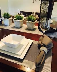 Table Setting Table Plate Setting Square Plates Dining Table Decor