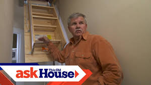 Repair the exterior of the garage roof, if needed. How To Replace A Pull Down Attic Staircase Ask This Old House Youtube
