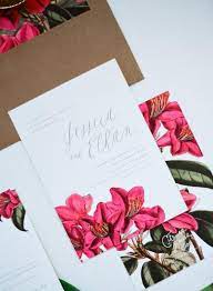 Tropical Wedding Invitation Bougainvillea Flower Tropical Etsy Tropical Wedding Invitations Tropical Wedding Fun Wedding Invitations