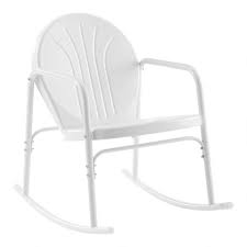 Scroll down to view our fabulous resin wicker chat sets. Metal Mid Century Duressi Outdoor Rocking Chair World Market