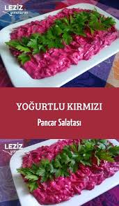 yogurtlu kirmizi pancar salatasi leziz yemeklerim yemek tarifi pancar salatasi leziz yemek yemek