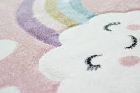 Ansprechendes design, naturmaterialien und hohe qualität: Teppich Fur Kinderzimmer Regenbogen Pflegeleicht Allergiker Geeignet Und Preiswert Teppich Traum