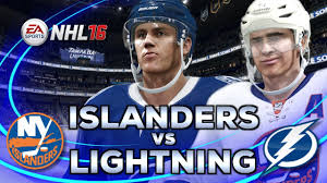 New york islanders goaltender semyon varlamov (40) makes a blocker save during second period nhl hockey action against the florida panthers. Nhl16 Gameplay Ny Islanders Vs Tampa Bay Lightning Youtube