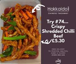 Crispy chilli beef is a chinese takeaway favourite. This Friday We Re Hokkaido Chinese Takeaway
