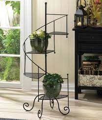 At Over 3 Feet Tall This Provides A Lot Of Space For Plants In A Very Small Footprint Material X3a Iron E Plant Stand Metal Plant Stand Iron Plant Stand