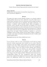 Masalah akses, pengambilan sampel, variasi data yang dihasilkan, dan masalah etika. Pdf Teknik Teknik Observasi Sebuah Alternatif Metode Pengumpulan Data Kualitatif Ilmu Ilmu Sosial Nurdin Syapruddin Academia Edu