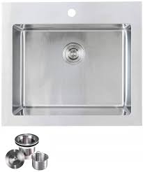 Many homeowners find undermount sinks to be especially stylish in their kitchen or bathroom. Buy Kabco K Ssla01 Pkg Laundry Sink Undermount Or Top Mount Single Bowl Stainless Steel 25 X 22 X 12 Online In Hong Kong B07s64p3v1