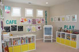 Preschool Inspired Playroom Project Nursery Toddler Playroom Playroom Design Playroom Kitchen