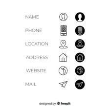 Check out our social media icons for business cards selection for the very best in unique or custom, handmade pieces from our digital shops. Business Card Icons Images Free Vectors Stock Photos Psd