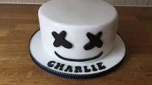 Hope you guys enjoy this marshmello face cake video!!! D J Marshmallow Birthday Cake Youtube