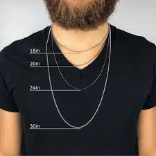 What Length Chain Do I Need Men S And Women S Guide To Chain Length Silver Chain For Men Chains For Men Chain