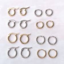 How big is a centimeter. 1cm 1 2cm 1 5cm Stainless Steel Hoop Earrings Shopee Philippines