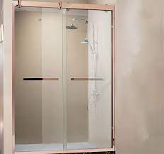 Hansgrohe wels 3 star 9l/min 65cm 3 jet eco smart raindance shower set. China Unique Rose Gold Frame Tempered Glass Shower Room Shower Door Bathroom Shower Screen China Bathroom Shower Screen Shower Door