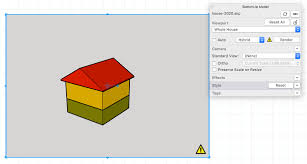 Rendered sketchup exterior model showing lighting, shadows, reflections, and water effects. Editing A Sketchup Model S View And Style Settings In Layout Sketchup Help