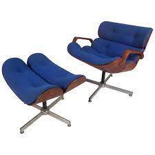 But because their designs were so widely copied, recognizing an original—and collectible—piece can be tricky. Mid Century Modern Eames Style Swivel Lounge Chair And Ottoman At 1stdibs