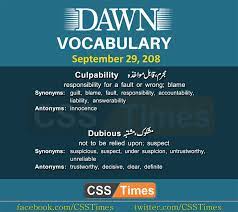 Urdu translation, definition and meaning of english word suffocate. Daily Dawn Vocabulary With Urdu Meaning 29 September 2018