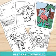 Click from zoo coloring pictures below for the printable zoo coloring page. Zoo Animal Coloring Pages Mom Wife Busy Life