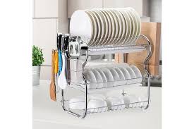 Maybe you would like to learn more about one of these? Toque Dish Drying Rack Kitchen Plate Cup Holder Cutlery Drainer Tray Rack 3 Tier Kogan Com
