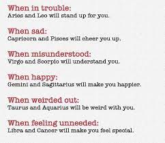 Gemini and sagittarius will make you happier. Hope Everyone Is Enjoying This Weekend Aries Aries Taurus Taurus Gemini Gemini Cancer Cancer Leo Leo Virgo Virgo Libra Libra Stjarntecken Vaduren