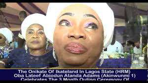 THE MONARCH OF IKATELAND IN LAGOS STATE OBA LATEEF ATANDA ADAMS SETTLES IN