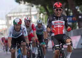 Rice cakes, potholes and terrifying descents: Giro D Italia Crashes Overshadow Caleb Ewan S Sprint Win On Stage Five Giro D Italia The Guardian
