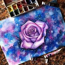 I'll be sketching my galaxy inside this girls hair. Flowers Drawings Art Colors Drawing Flower Galaxy Pencil Purple Flowers Tn Leading Flowers Magazine Daily Beautiful Flowers For All Occasions