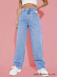 Fais de bonnes affaires comme nulle part ailleurs parmi une sélection de 1,5 million d'offres. Shein X Hello Kitty And Friends Jeans Mit Geradem Beinschnitt Aktuelle Trends Gunstig Kaufen Shein Deutschland