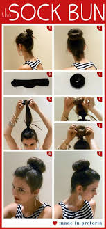 If You Put Products In The Ponytail Before You Make The Bun And Sleep With The Sock Bun You Will Get Pretty Curls Witho Big Bun Hair Hair Styles Sock Bun