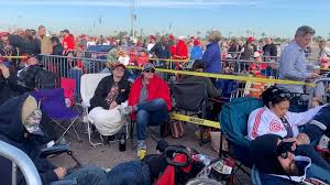 President trump will rally supporters wednesday night at the arizona veterans memorial coliseum in phoenix. Trump S Phoenix Rally Kicks Off Counterprogramming Spree Abc News