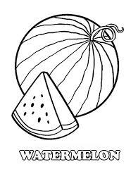 I love to make coloring pages and that is the reason we have simple coloring. Watermelon Coloring Page 1 Online Coloring Pages