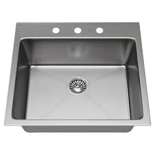 w drop in kitchen sink