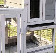 Outdoor Gray Pet House Chicken Nesting Box Bunny Rabbit Hutch Large Wooden  Hen Cage Chicken Coop - AliExpress