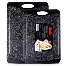 Chopping boards of ateliers sansone have been designed for many uses. Buy Large Kitchen Plastic Cutting Board Set 2 Piece Set Original Reversible Plastic Chopping Board With Juice Groove Marble Appearance Non Slip Bpa Free Dishwasher Safe Online In Indonesia B07f2m53kt