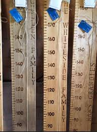 Childrens Wooden Timber Height Chart Ruler Original Number