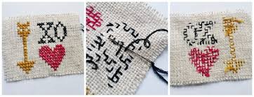 This is the courier font. Valentine S Day Hearts Xo Cross Stitch Craftbits Com