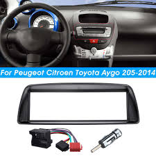 1 Din Car Radio Fascia Fascias Panel Frame Cd Dvd Dash Audio Interior Cover Trim For Citroen C1 For Toyota Aygo For Peugeot 107 Fascias Aliexpress