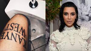 29 527 519 tykkäystä · 200 947 puhuu tästä. Kim Kardashian Approves Of Fan S Huge Tattoos Of Her Kanye S Names Youtube