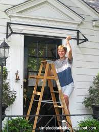 Diy Striped Awning Diy Awning Door Awnings Window Awnings