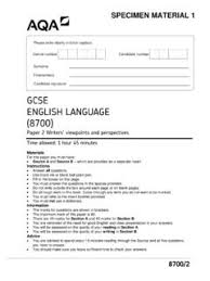 Exemplar material, paper 2, poetry anthologies. Gcse English Language 8700 Filestore Aqa Org Uk Gcse English Language 8700 Filestore Aqa Org Uk Pdf Pdf4pro