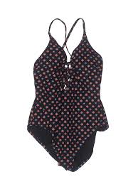 details about gap women black one piece swimsuit m