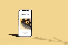Download Download Front View Of Smartphone With Shadow And Copy Space For Free Smartphone Shadow Copy Shadow