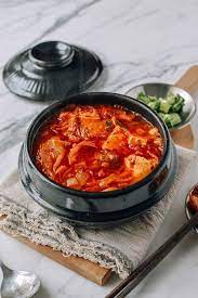 Add onion and cook, stirring, until softened, about 5 minutes. Kimchi Stew Kimchi Jigae Recipe The Woks Of Life