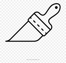 It is strongly advised that you read the instructions on the download page for attribution, in case you use. Paint Brush Coloring Page Line Art Hd Png Download Vhv